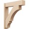 Ekena Millwork 8-in W x 36-in D x 40-in H Balboa Block Rough Cedar Woodgrain TimberThane Outlooker, Primed Tan OUTUR080X36X40BOA44RCPR - alternate 1